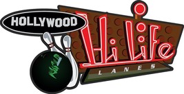 Hollywood Hi Lfe Lanes Laser Cut  Metal Sign - $69.95