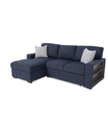 Bob&#39;s Discount Furniture Playday Navy 93&#39;&#39; 2 Piece Right Arm Facing Pop-... - $659.00
