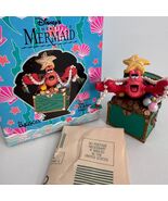 Disney Enesco Sebastian Treasure Chest Christmas Ornament The Little Mer... - $326.70 MXN