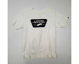Vans Boy&#39;s T-Shirt Size M Classic Fit White Cotton TF5 - $7.91