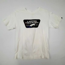 Vans Boy&#39;s T-Shirt Size M Classic Fit White Cotton TF5 - £6.23 GBP