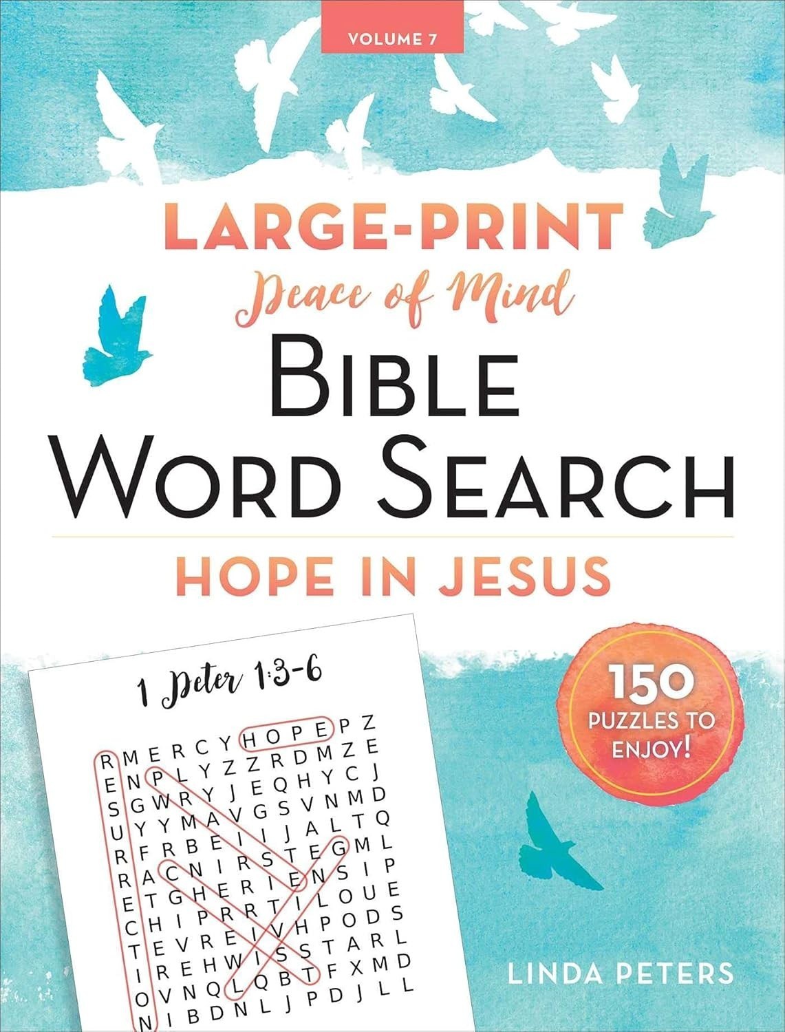 Bible Word Search-Hope in Jesus / Large print 150 word searches / New - $11.99