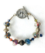 Art Glass Beaded Bracelet by Me &amp; My Bright Ideas (#11308) - £66.56 GBP