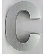 New 12&quot;X 1&quot; thick Heavy Cast aluminum brushed finish Helvetica &quot;C&quot; w/ te... - €44,40 EUR