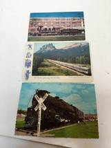 Lot Of 3 Train Steam Locomotive postcards 1950s The Canadian Engine No 3759 Az - $7.00