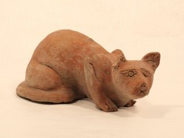 Khmer terracotta spirit cat figure - £1,131.75 GBP