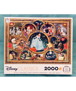 Ceaco puzzle Disney Classics 2000 piece Cinderella Snow White Peter Pan ... - $114.04 MXN