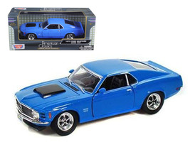 1970 Ford Mustang Boss 429 Blue 1/24 Diecast Model Car by Motormax - $42.27