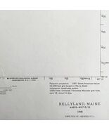 Map Kellyland Maine 1940 Topographic Geo Survey 1:62500 22 x 18&quot; TOPO3 - €38,60 EUR