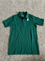 Izod Polo Shirt Boys Size Medium 8-10 Green Short Sleeve - £6.70 GBP