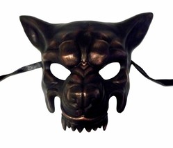 Scary Copper Wolf Masquerade Party Halloween Mask by KBW - £31.81 GBP