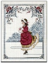 Complete Cross Stitch Materials - &quot;Winter Rose&quot; By Lavender And Lace - £23.44 GBP