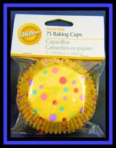 NEW Wilton SWEET DOTS Baking Cups 75 ct NIP 1052 - $15.99