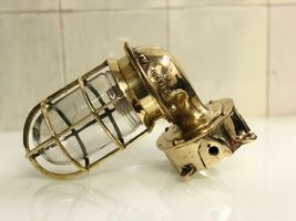 MARINE HANDMADE SOLID BRASS BULKHEAD SWAN LIGHT WITH JUNCTION BOX LOT OF 5 - $681.05