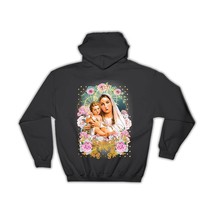 Our Lady Mary with Baby Jesus : Gift Hoodie Catholic Virgin Mary Mother of God R - £28.13 GBP