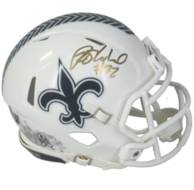 Rashid Shaheed Autographed (Gold)  Saints 2024 STS Mini Speed Helmet Bec... - $89.00