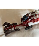 Antique Cast Iron Horse Drawn Fire Wagon - $107.56 CAD