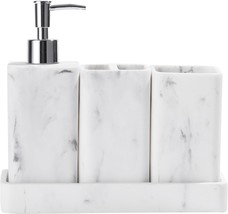 Bathroom Accessories Set, 4 Pcs Bathroom Accessory Set, Soap Dispenser,,... - $57.39 CAD