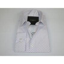 Men's Shirt Hankie CASILA Turkey Cotton Blend 501920-08 Burgundy Polka Dots image 3