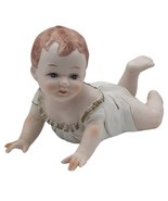 Vintage Porcelain KPM Germany Crawling Piano Baby Figure Blue Eyes 8.5&quot; ... - £15.36 GBP