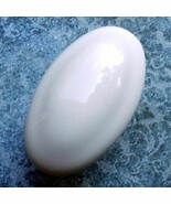 10 Ceramic Cabinet Knobs Pulls Oval White Vintage Cottage Kitchen Shabby... - $45.83 CAD