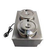 110V 2-Pan Commercial Bain-Marie Buffet Food Warmer Steam Table, 9*8.7in... - $4,915.93 MXN