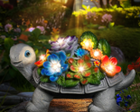 Mother&#39;s Day Gifts for Mom from Daughter Son, Solar Turtle Garden Statue... - $30.56