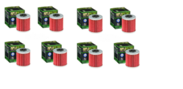8 Pack HiFloFiltro HF207 Oil Filters For 16-24 Kawasaki KX450F KX 450F 4... - $40.92