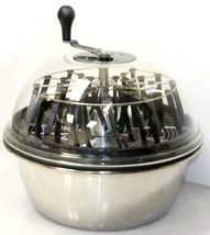 PRO 19&quot; Hydroponics Trim Stainless Bowl Leaf Bud Spin Hand Crank Speed T... - $168.29