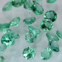 One Green Emerald Natural Beryl 2.5 mm Faceted Diamond Cut Gemstone .08 carat - £2.98 GBP
