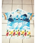 Kennington Hawaiian Short Sleeve Button Front Shirt Mens Size L 100% Pol... - $13.52 CAD