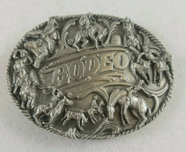 Siskiyou Cowboy Horse Rodeo Calf Roping Western Belt Buckle 3-D Raised 1988 - £16.01 GBP