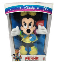Vintage 1992 Mattel Learn To Dress Minnie Mouse Disney Stuffed Animal Plush Box - £60.31 GBP