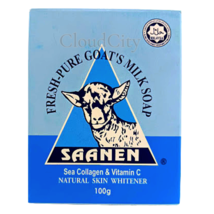 Fresh-Pure Goat&#39;s Milk Soap 100g Saanen Brand Natural Herbs Organic - £11.72 GBP