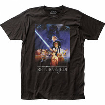 Star Wars The Return of the Jedi Movie Poster T-shirt Black - £25.48 GBP+