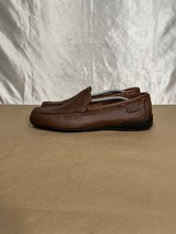 Chaps Brown Leather Moc Toe Loafers Men’s Sz 9.5 M - £23.63 GBP