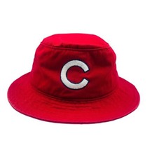 American Needle Chicago Cubs Bucket Hat Adults Size Small Medium Red Cap MLB - $22.99