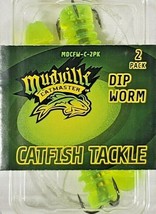 Mudville Castmaster Catfish Tackle Dip Tube Chartreuse 2 Pack Lot of 4 P... - $14.84