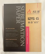 NEW A-SUB Sublimation Paper 8.5x11 Inch 110 Sheets Any Inkjet Printer In... - £19.94 GBP