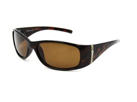 Foster Grant JULIET Polarized Wrap Sunglasses, Brown / Brown #54Y - £8.45 GBP