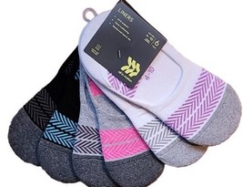 Six (6) All in Motion™ ~ Women&#39;s Size 4-10 ~ Liner Athletic Socks ~ Multicolored - £22.16 GBP