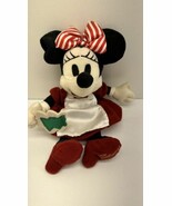 Disneyland 2001 Christmas Cookie Minnie Mouse Plush Beanbag 9&quot; - $17.25 CAD