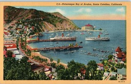 Bay of Avalon Santa Catalina California Postcard - £11.72 GBP