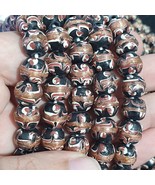 Collana Vintage Avventurina Millefiori Nero Fantasia Piume Vetro Perline... - $36.74