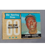 Hank Aaron 1968 All Star Selection #370 Topps Baseball Card - £15.60 GBP