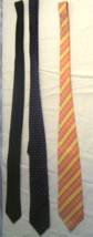 LOT OF (3) PRONTO UOMO,ESQUIVE,RMZZ COLOR PINK,BLACK,PURPLE TIES TIE 2181 - €13,98 EUR