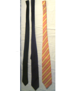 LOT OF (3) PRONTO UOMO,ESQUIVE,RMZZ COLOR PINK,BLACK,PURPLE TIES TIE 2181 - $22.73 CAD