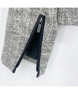 Classiques Entier Blazer Nordstroms Grey Black Trim Faux Pocket Zipper S... - $112.48 CAD