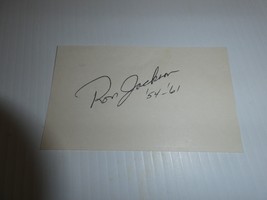 Vintage 1950s MLB Baseball Player Ron Jackson White Sox Signed 3x5 Index... - $18.81