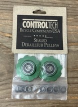 Vintage NOS Control Tech Sealed Derailleur Pulleys—Anodized Green - $98.01